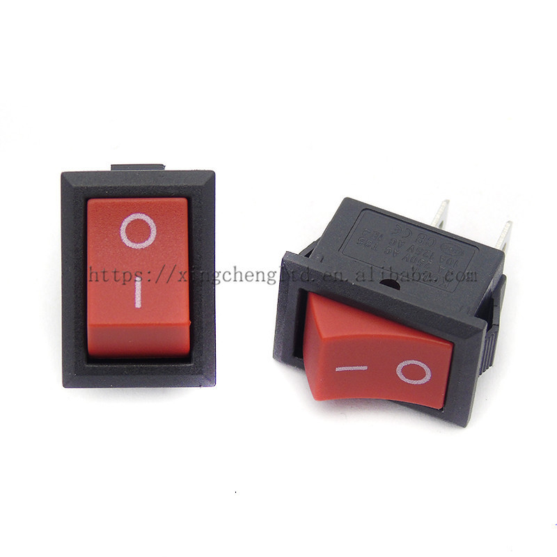 Rocker Switch 2Pin SPST 15X21MM Red ON/OFF Power Switch 15*21mm for Electrical equipment