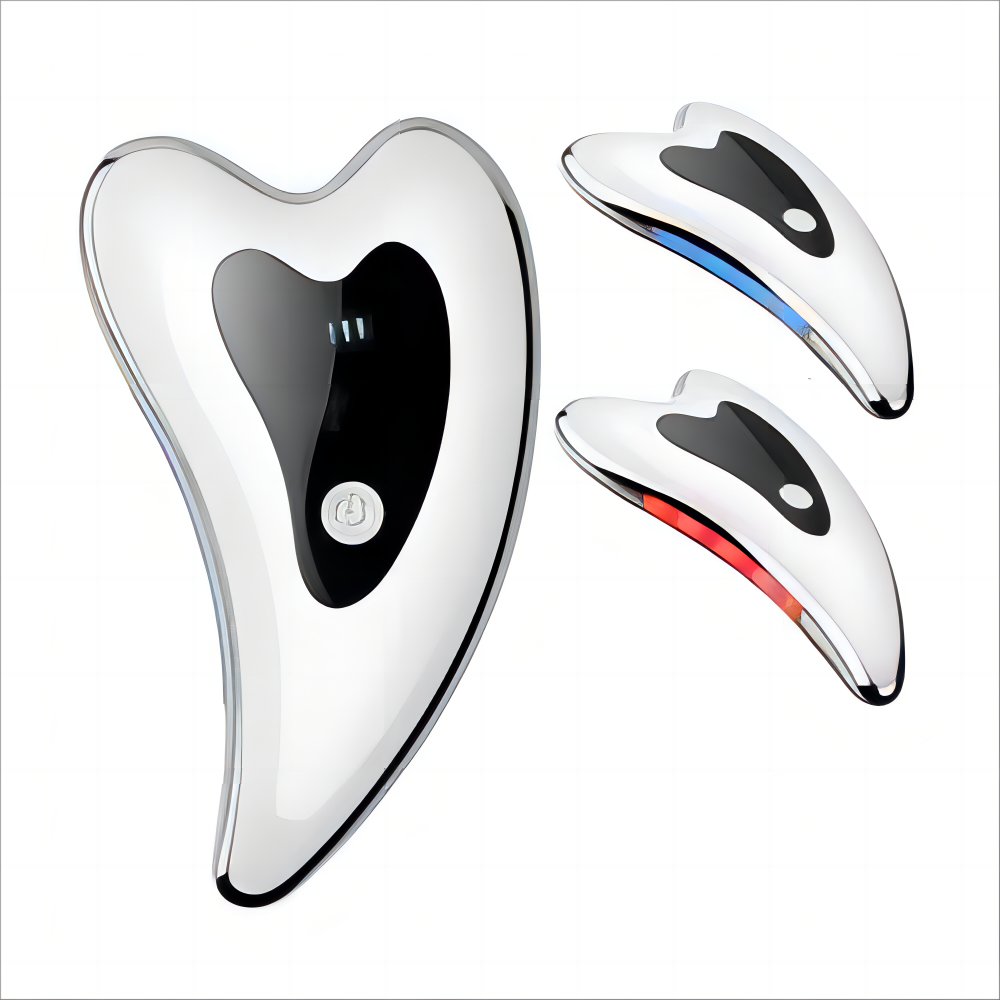 Gua sha body scraping massage Heart Shape USB charging gua sha facial tool