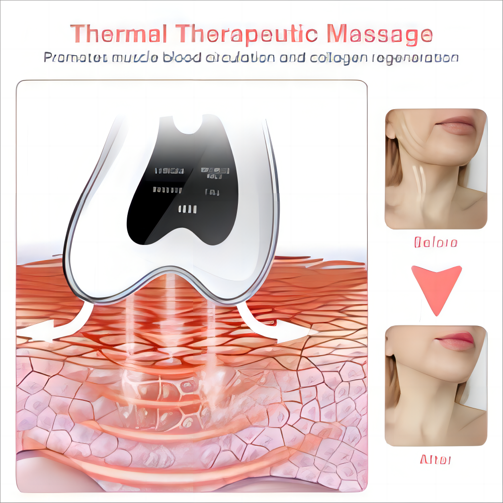 electric led gua sha 3 in 1 Electric Gua Sha Galvanic Scraping Massager Face Sculpting Tool Beauty Equipment For Facial Device