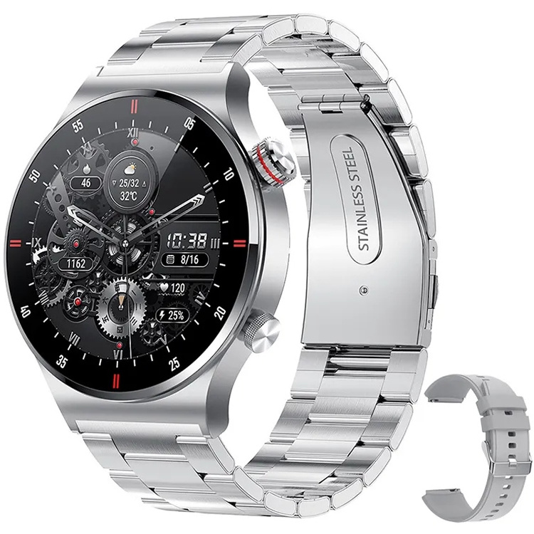 2024 New Fashion QW33 Smart Watch Hombre Sport Fitness Tracker Mens Style Watches Stainless Steel Waterproof smartwatch for men