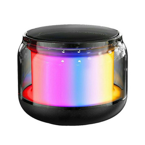 2024 New style Portable fashion mini speaker RGB Colorful Led Light  wireless USB TF AUX Loudly Sound Control Speakers