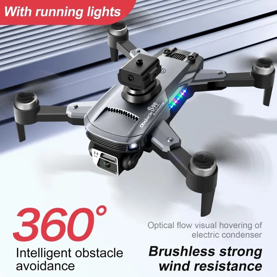 S99 Drone High Quality Drones with 4K Camera and GPS with Night Vision Long Range LED lights