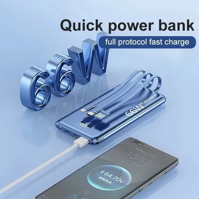 3 in 1 Usb Universel Power Banks Fast Charging High Capacity 10000mAh 20000mAh Portable Power Bank