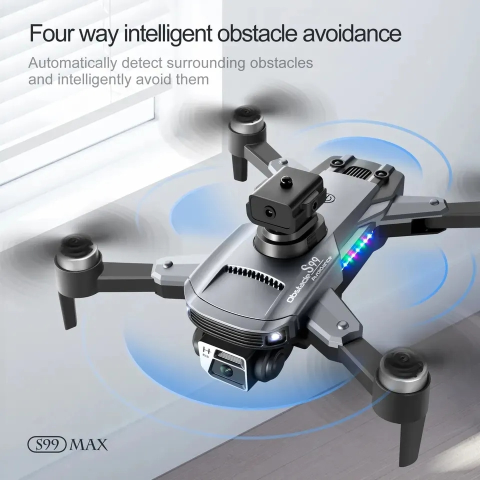 S99 Drone High Quality Drones with 4K Camera and GPS with Night Vision Long Range LED lights