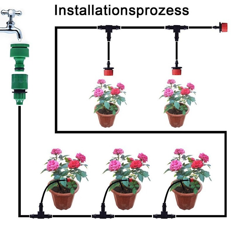 Arrow Dropper Irrigation for Pot Plant Greenhouse Water Saving Drip Irrigation System Bend Arrow Dripper 2 Or 4 Ways