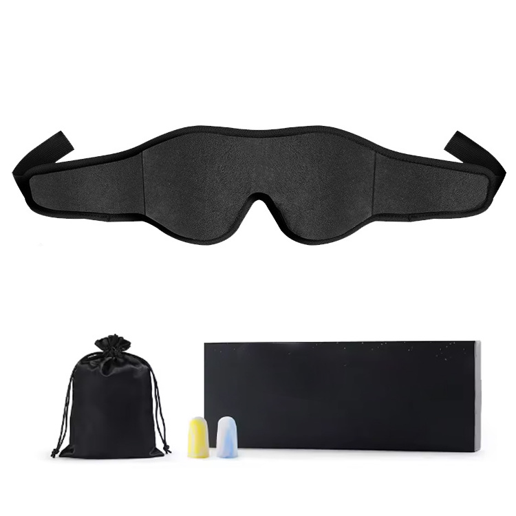 OEM personalised soft 3d lash extension private label adjustable sleep eye mask with logo