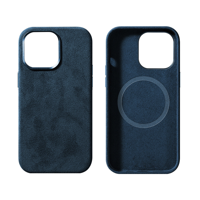 Custom luxury suede for iphone 15/14 /13/12Pro Max cover for Alcantara case