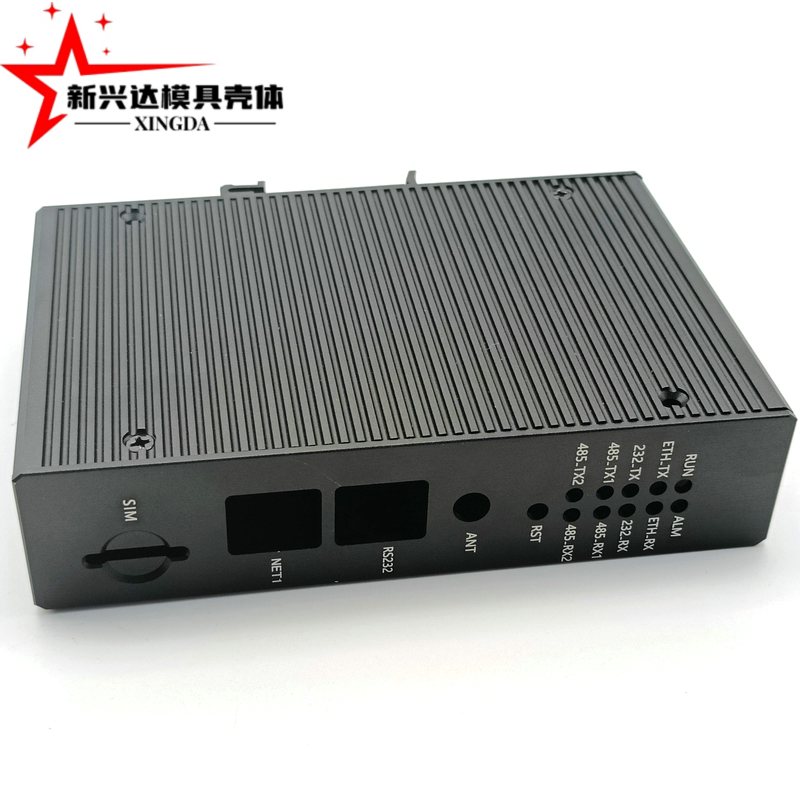 Gigabit Fiber Optic Transceiver Network Switch Aluminum Profile Housing Communication Management Machine Housing