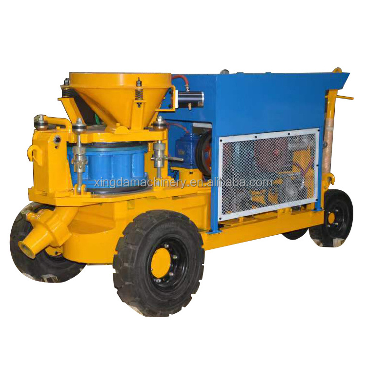 Spraying concrete wet-mix shotcrete machine for slope protection project