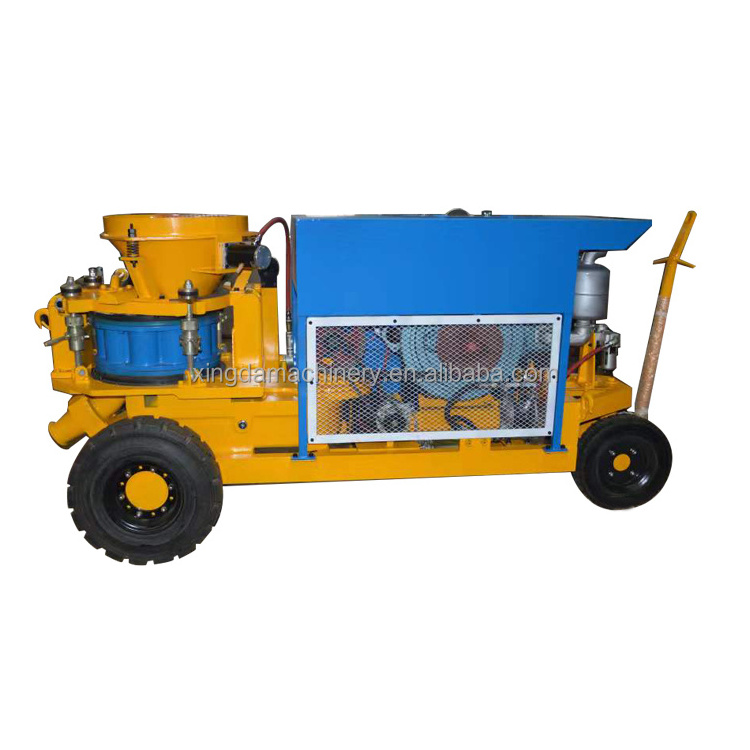 Spraying concrete wet-mix shotcrete machine for slope protection project