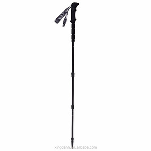 Hiking Outdoor EVA Grip 3 Section Carbon Fiber Trekking Pole Walking Stick