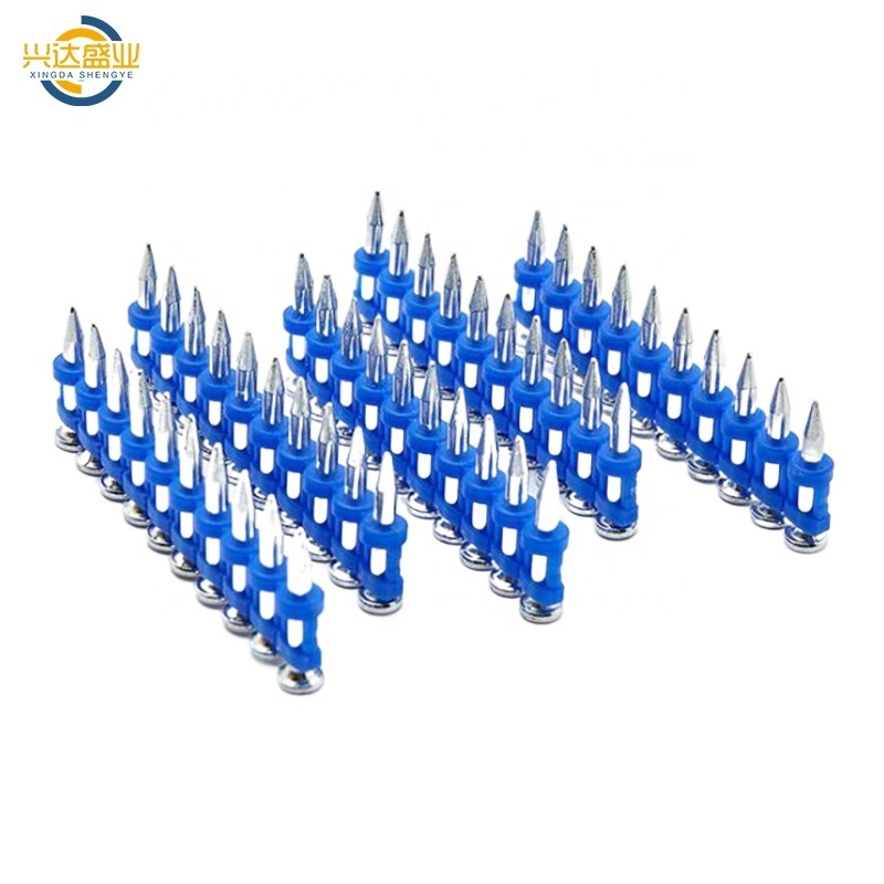 Plastic collated gas drive high performance shooting angled pins strip gas nailer hilti bx3 concrete nails