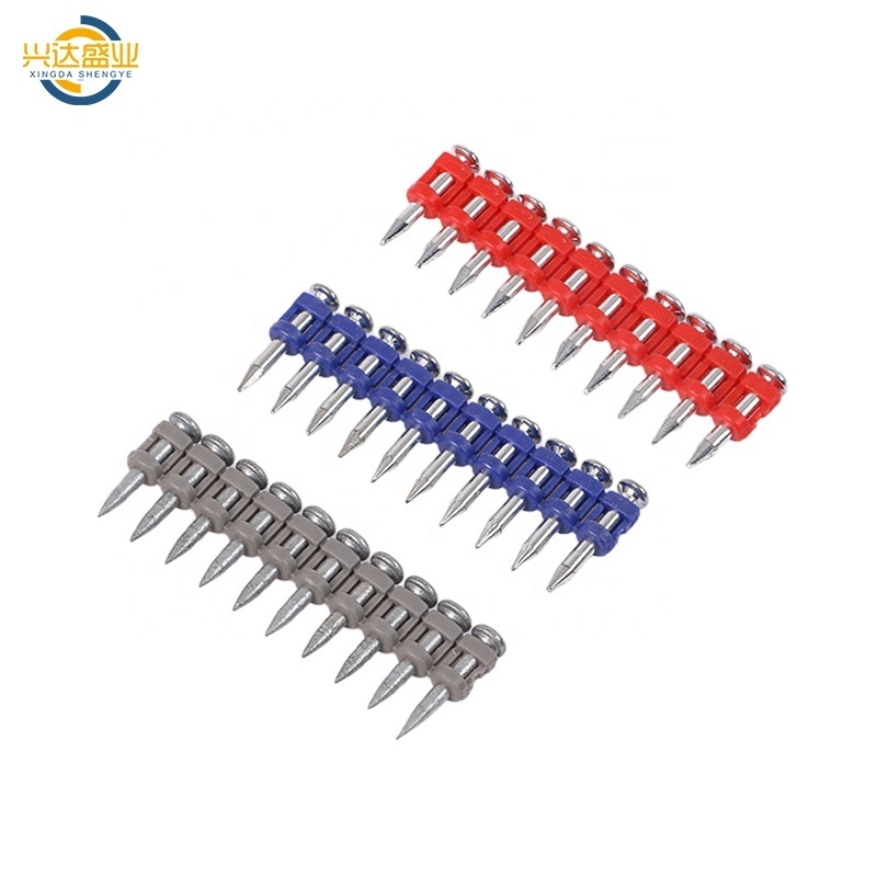 Plastic collated gas drive high performance shooting angled pins strip gas nailer hilti bx3 concrete nails