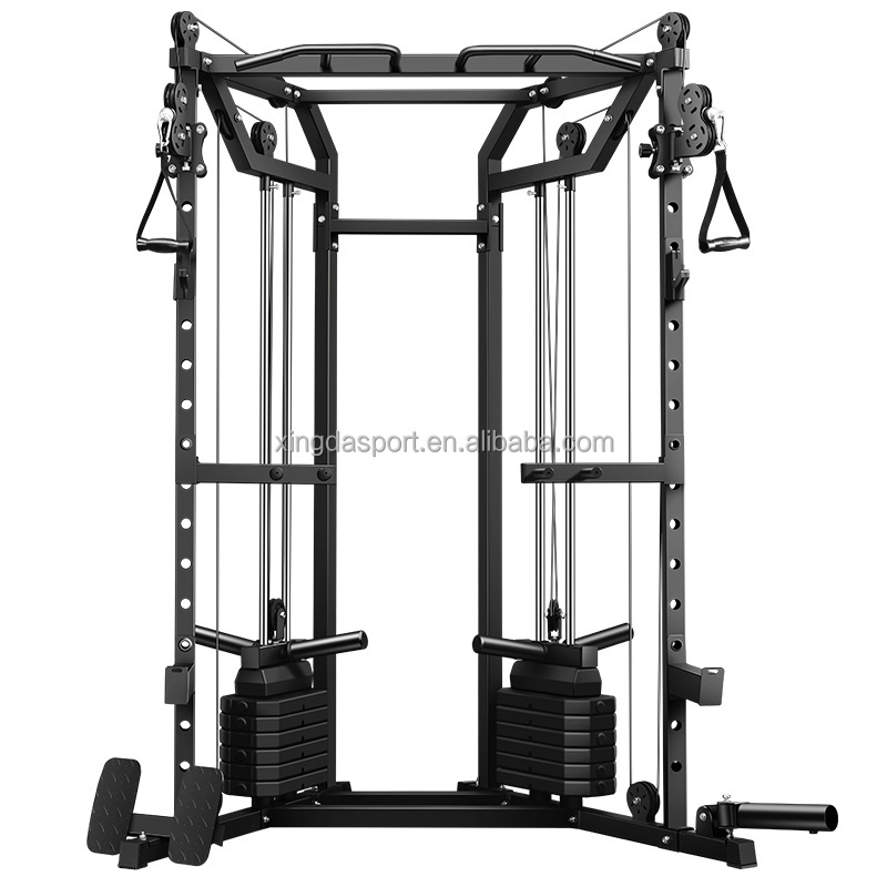 Home gym equipment Fitness Functional Trainer power rack cage squat rack strength traliniing Multifunctional Cable Machine