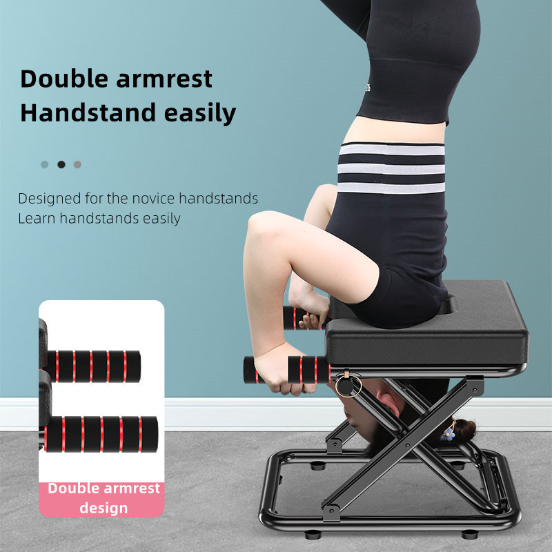 Customization Yoga handstand equipment Home collapsible stretching AIDS small fitness equipment handstand bench