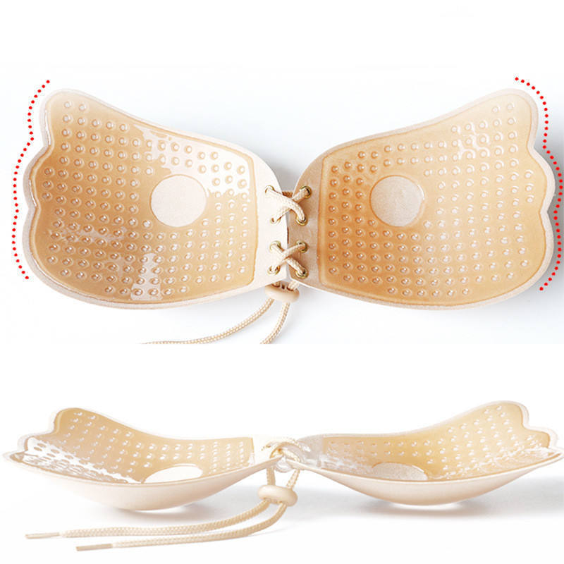 Multifunctional waterproof strapless bras for big boobs silicon lifter bra