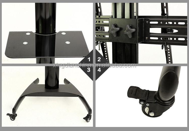 USA market portable moving TV stand drop down tv wall mount bracket bed ...