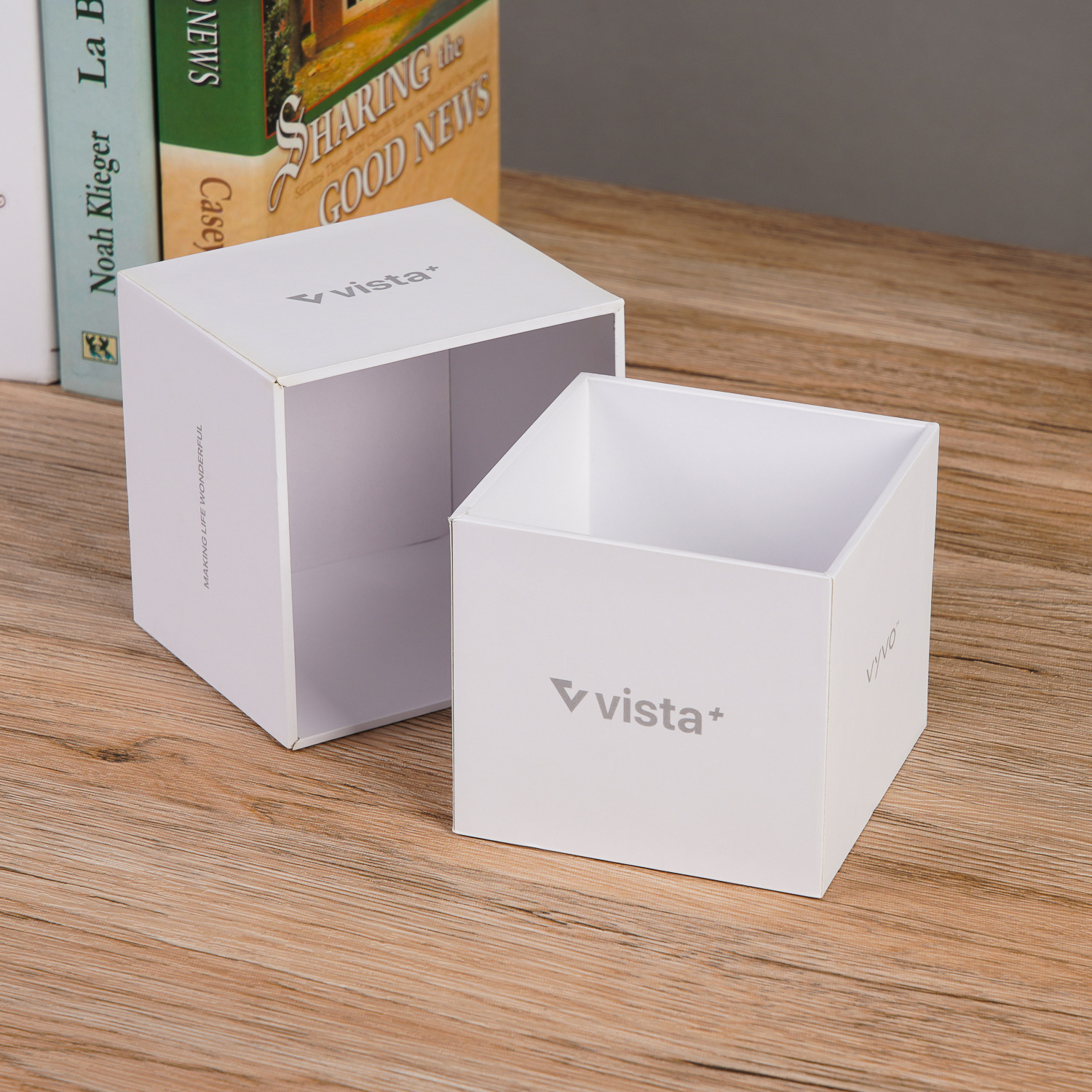 White kraft cardboard gift boxes for lighter, Rigid cardboard lid and base packaging boxes for ZIPPO lighter