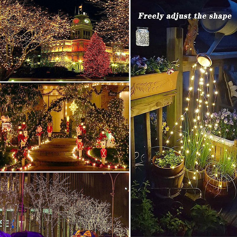 Outdoor Garden Decoration Waterproof Copper Wire Led Solar Power String Lights