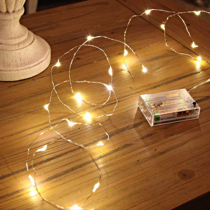 2M 3M 5M 10M 100 Led Strings Copper Wire 3XAA Battery Operated LED String Fairy Lights