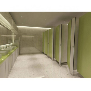 2m height public commercial compact hpl toilet cubicle bathroom partition