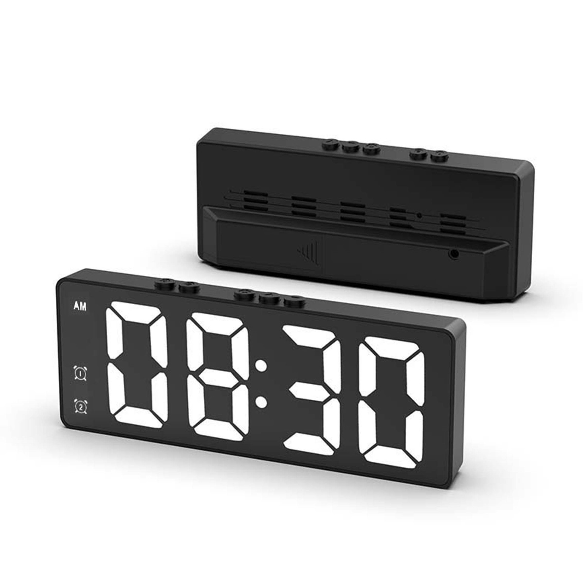 23354SY Rechargeable/Battery/Cable Powered Despertador Digital Clock For Room Clock Mini Custom Design Alarm Clock