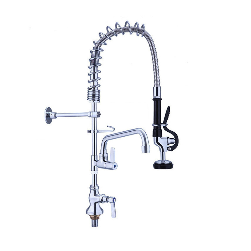 ZXX Commercial restaurant sink faucet kitchen deck mounted pre-rinse sprayer faucet restaurant faucets