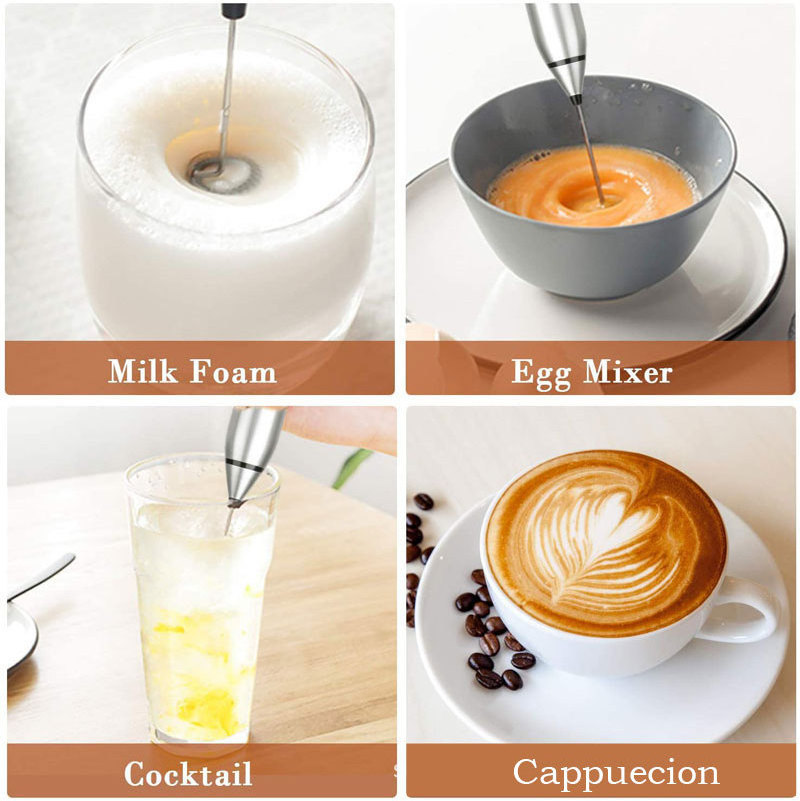 WSY153 Multi-speed Automatic Whisk Egg Beater Mixer Handheld Coffee Foam Maker USB Rechargeable Electric Milk Frother