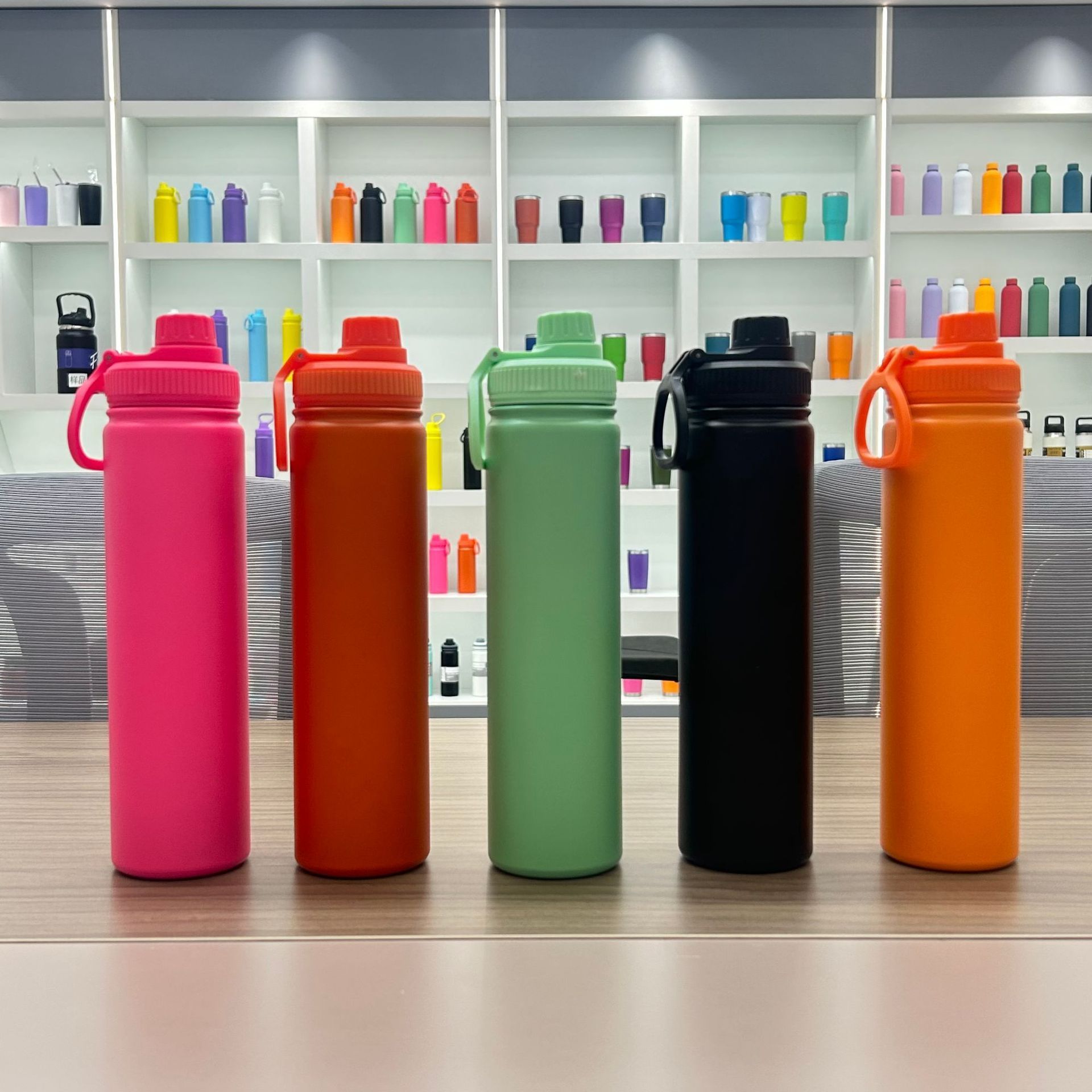 SY24 Powder Coated 18/22/25/32/40/64 oz Vacuum Flask Thermos 32oz Insulated Stainless Steel Water Bottle customized logo