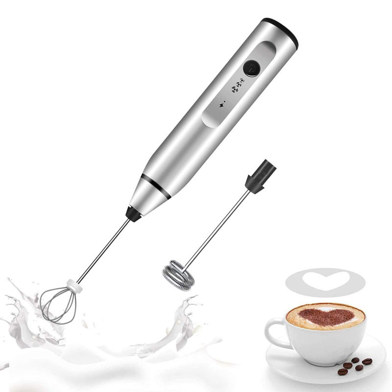 WSY153 Multi-speed Automatic Whisk Egg Beater Mixer Handheld Coffee Foam Maker USB Rechargeable Electric Milk Frother