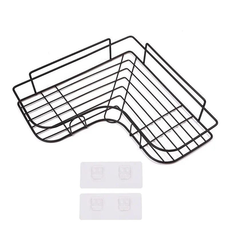 CJ105 Non drilling adhesive shower bathroom shower rack organizer,corner rack, Bathroom Corner Shelf