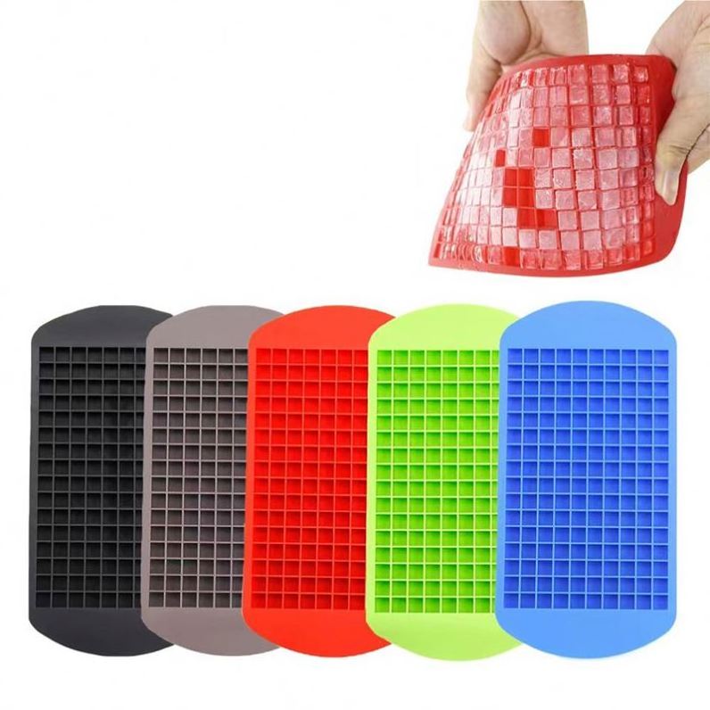 XDH510 Food Grade Silicone Plastic Metal Large Big/Small/Mini Whisky Cocktail Ice Tray Storage Ice Cream Popsicle Mold