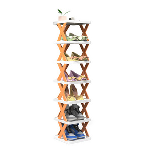 1247SY 2 3 4 5 6 7 8 Layer Stackable PP Racks For Clothes Folding Shoe Rack Storage Organizer