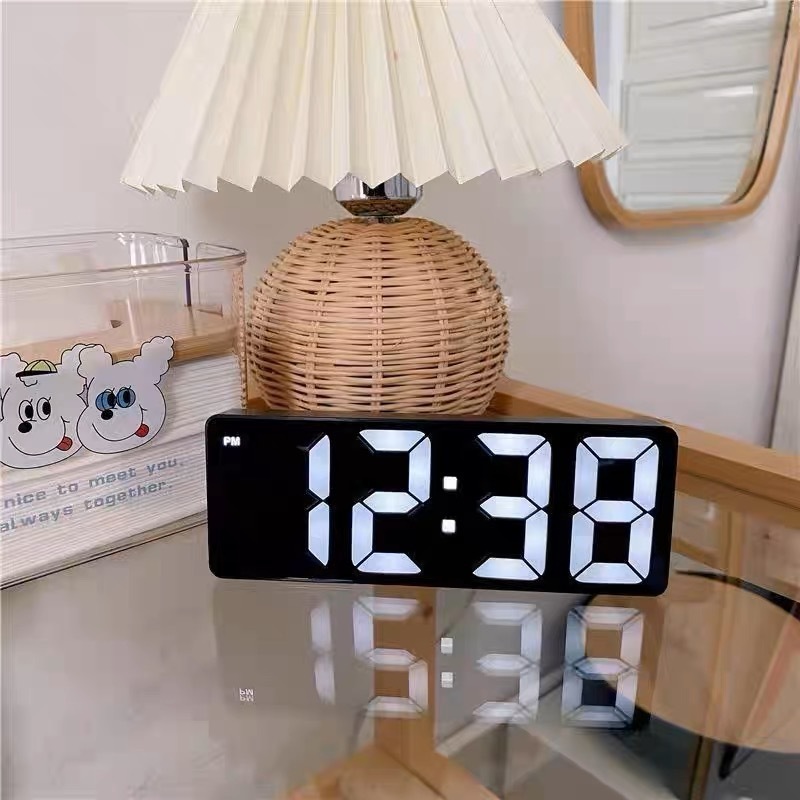 23354SY Rechargeable/Battery/Cable Powered Despertador Digital Clock For Room Clock Mini Custom Design Alarm Clock