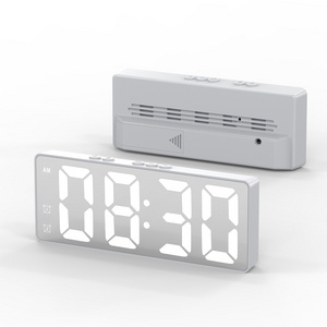 23354SY Rechargeable/Battery/Cable Powered Despertador Digital Clock For Room Clock Mini Custom Design Alarm Clock