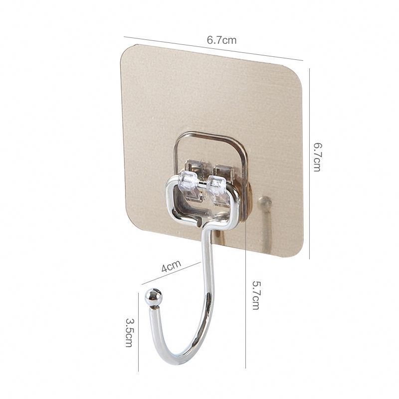 XDH56 Plastic/Stainless steel/Aluminium/Wood/Adhesive/Suction/Door Hanger Bathroom Kitchen Towel Hook Plate Rack Hooks