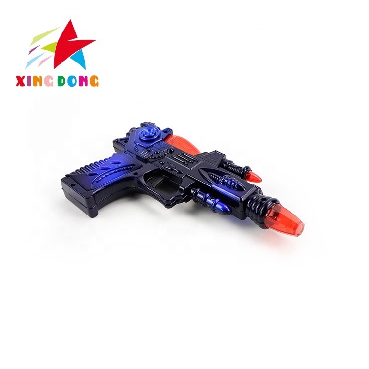 cheap wholesale popular electric flashing music power gun funny super toy gun