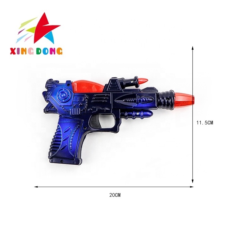 cheap wholesale popular electric flashing music power gun funny super toy gun