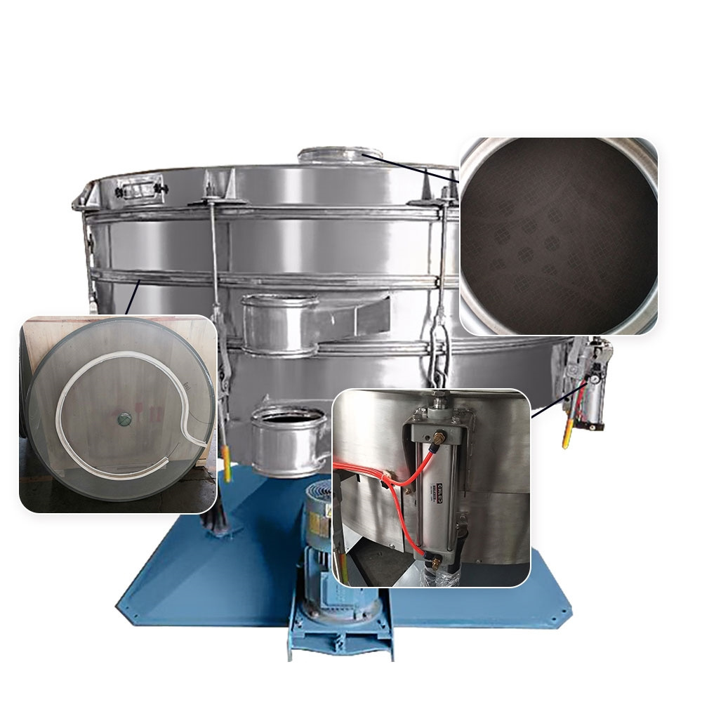 Food Grade Vibrator Screen Rotary Tumbler Swing Sifter Mechanical Powder Vibrating Sieve For Sieving Granula