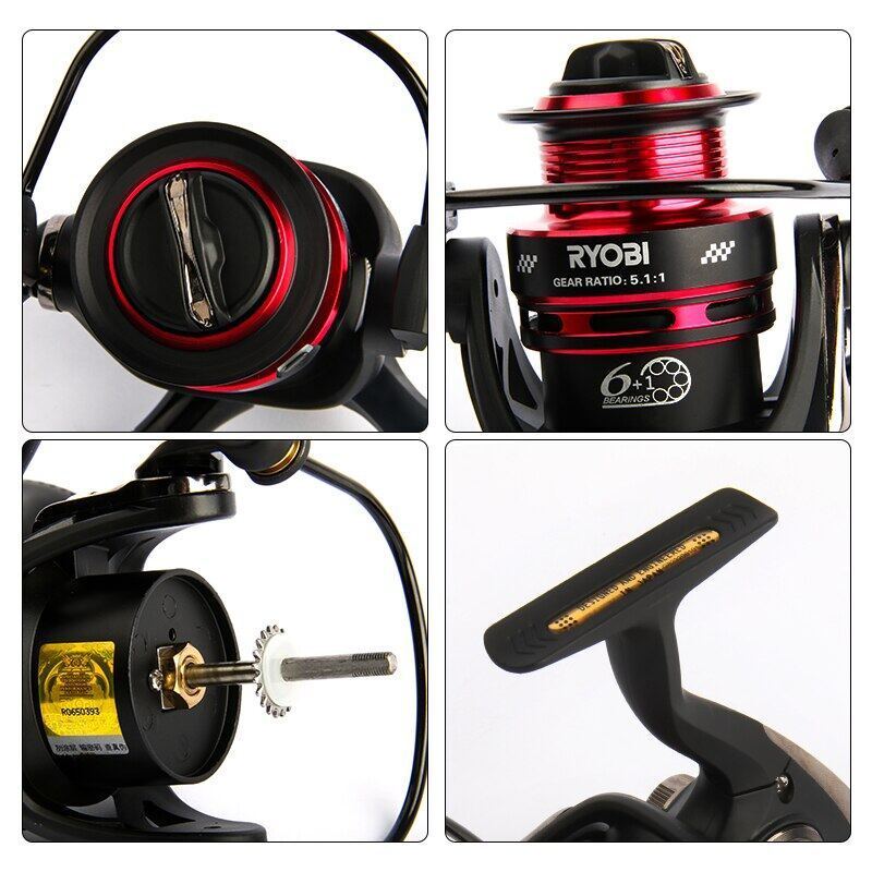 RYOBI Smap Light Fishing Reel Fishing Equipment Metal Box Stainless Steel Spinning Reel Tackle Japan Original Spool Waterproof