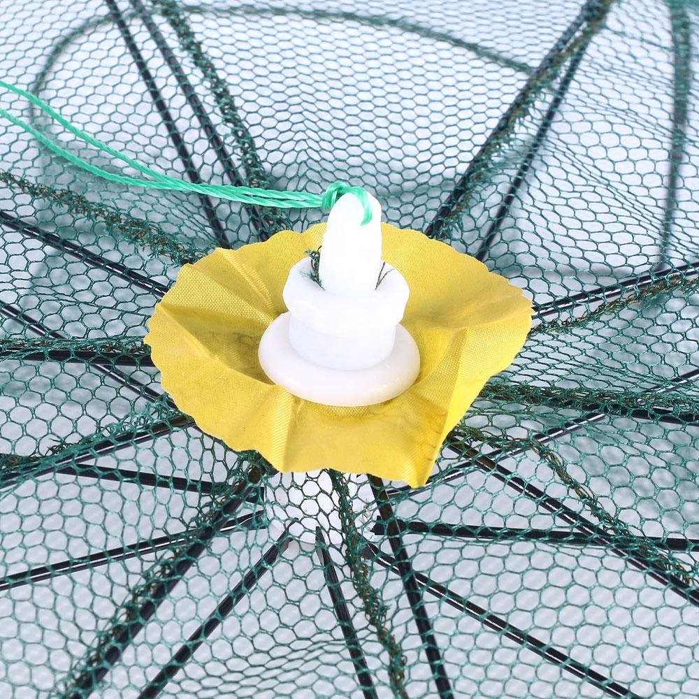 Folded Portable 4 6 8 10 12 16 20 24 Hole Automatic Umbrella Type Fishing Shrimp Trap Fishing Net