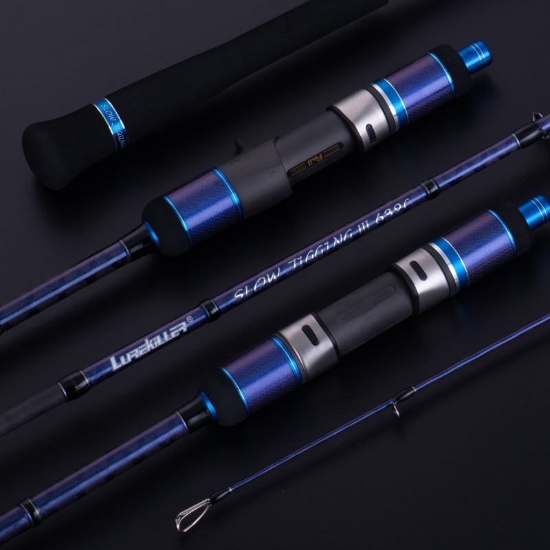 New Japan Fuji Parts Cross Carbon Slow Jigging Rod 1.91m Ocean Boat Rod PE0.8-2.5 high quality jig fishing rod