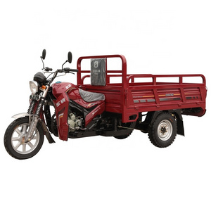 150cc three wheel motorcycle air cooling gas powered tricycle hot selling African motorized cargo big wheel tricycle for Adult