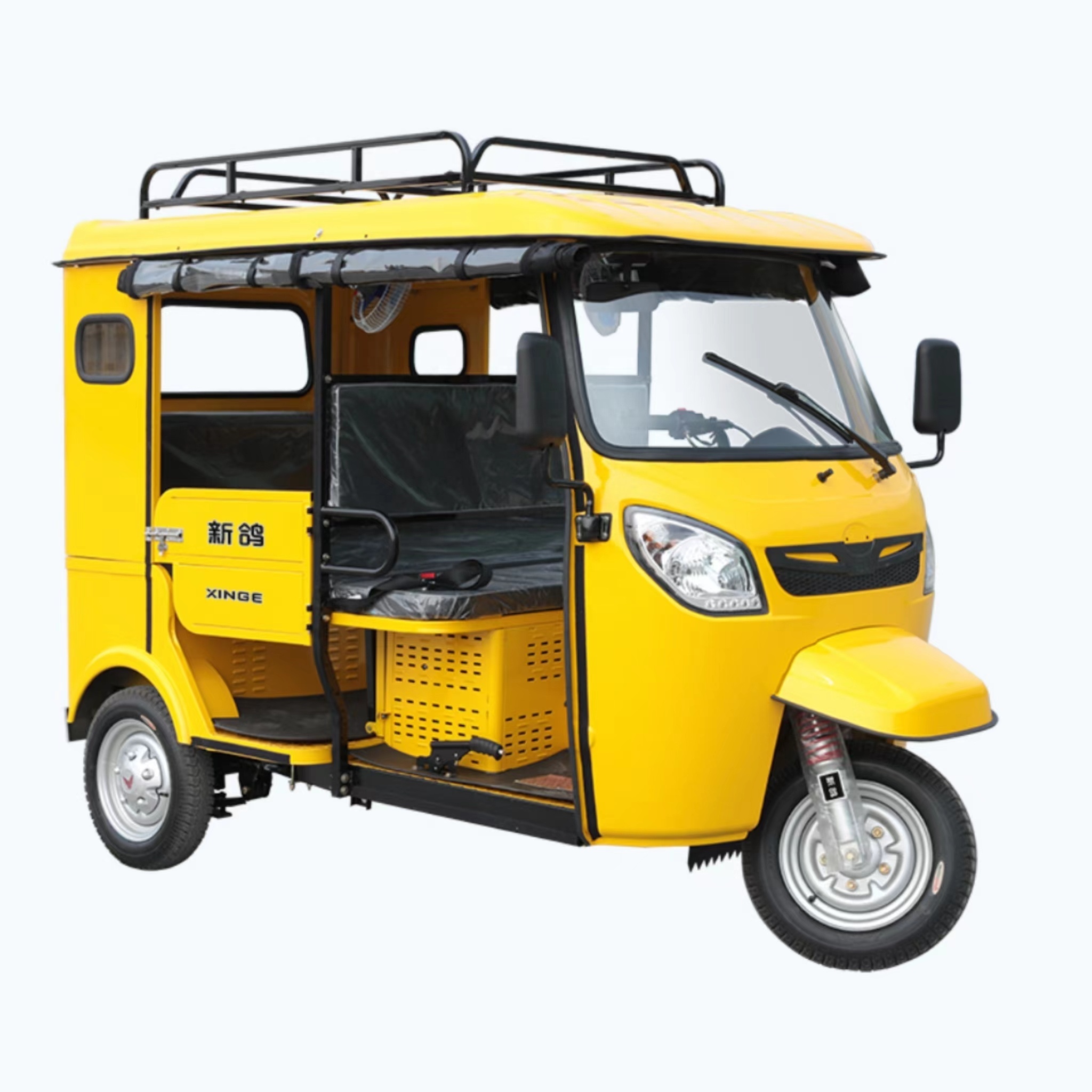 Hot Selling Motorised Three Wheeler Tuk Tuk Cheap Rickshaw Taxi Indian Motorized Tricycle For Passenger