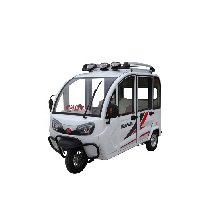 Cheap price 800W adults three-wheel 4 seats fully enclosed electric passenger tricycle mobility scooter car for sale