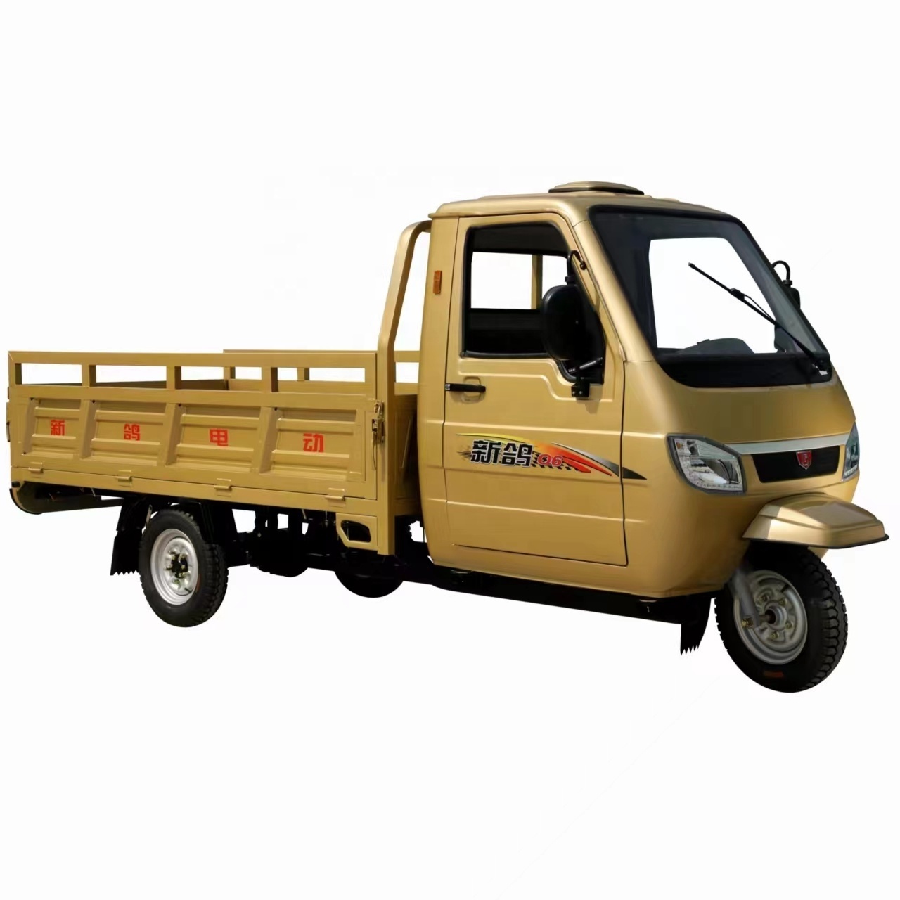 China cheap electric tricycle adults 3 wheel cargo tricycle electric mini pickup truck with driver cab 2 seat