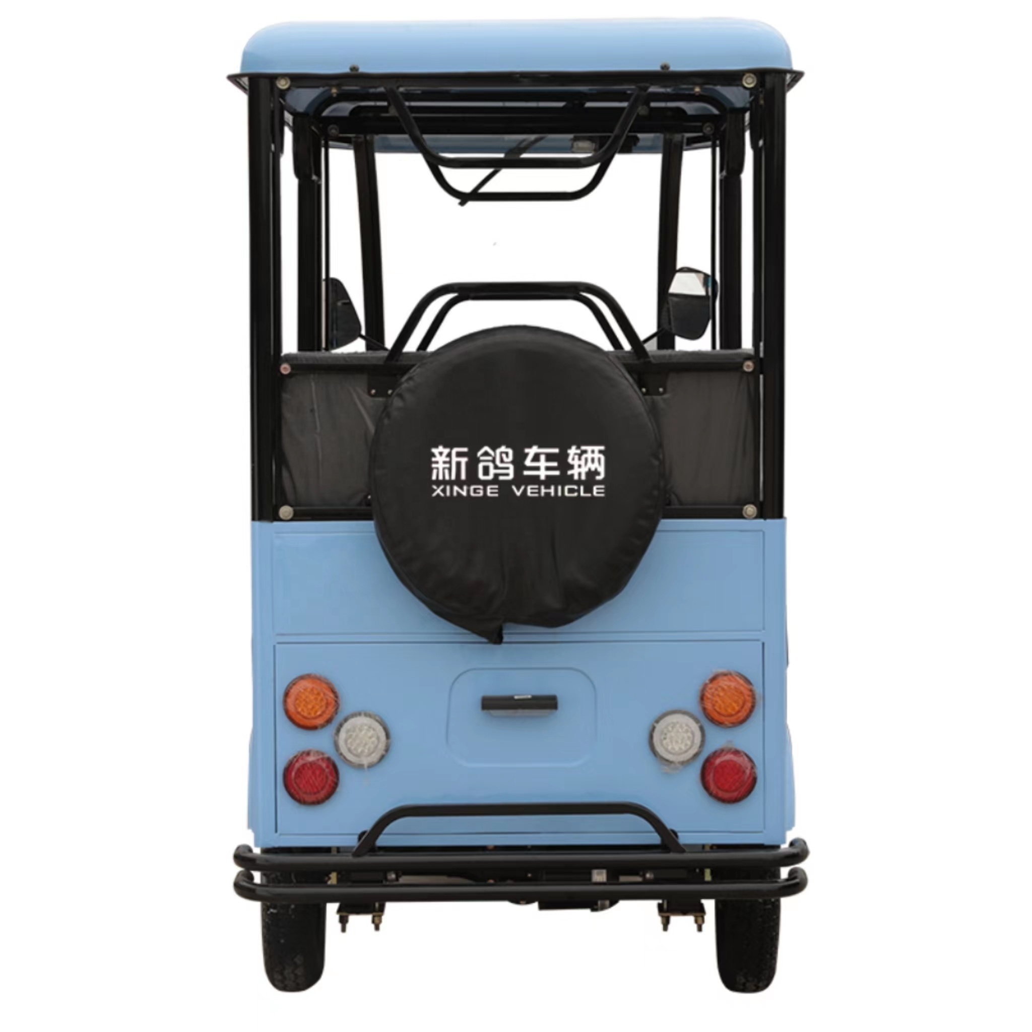 XINGE factory direct sale electric passenger tricycle new energy vehicle 6 passenger tuk tuk e rickshaw motorcycle 3 wheel