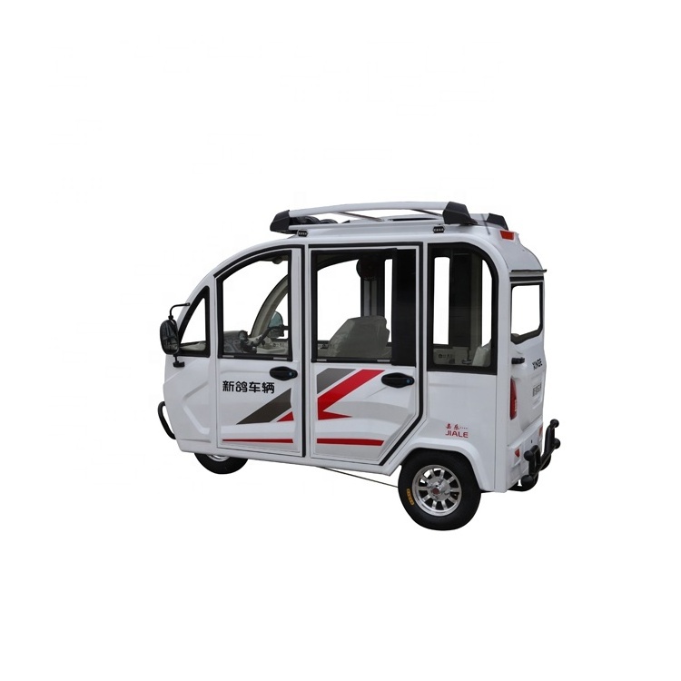 Factory Price Taxi Passenger Tricycles Bajaj Taxi for Sale Passenger Electric Auto Rickshaw Tuk Tuk  800W 60V Closed Trike