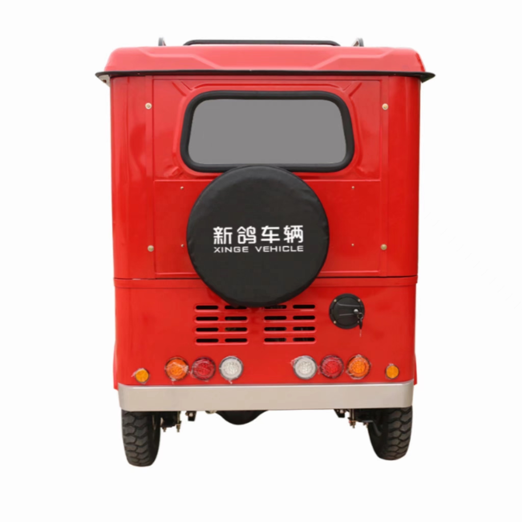 XINGE high quality factory price 1 driver+6 passengers motorcycle 3 wheel auto rickshaw gasoline passenger tricycles