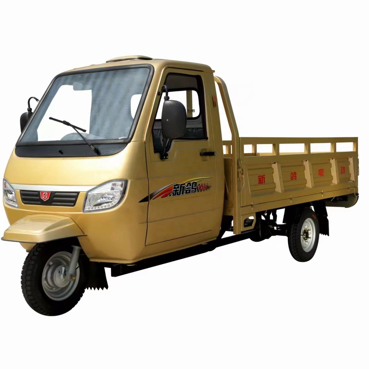 China cheap electric tricycle adults 3 wheel cargo tricycle electric mini pickup truck with driver cab 2 seat